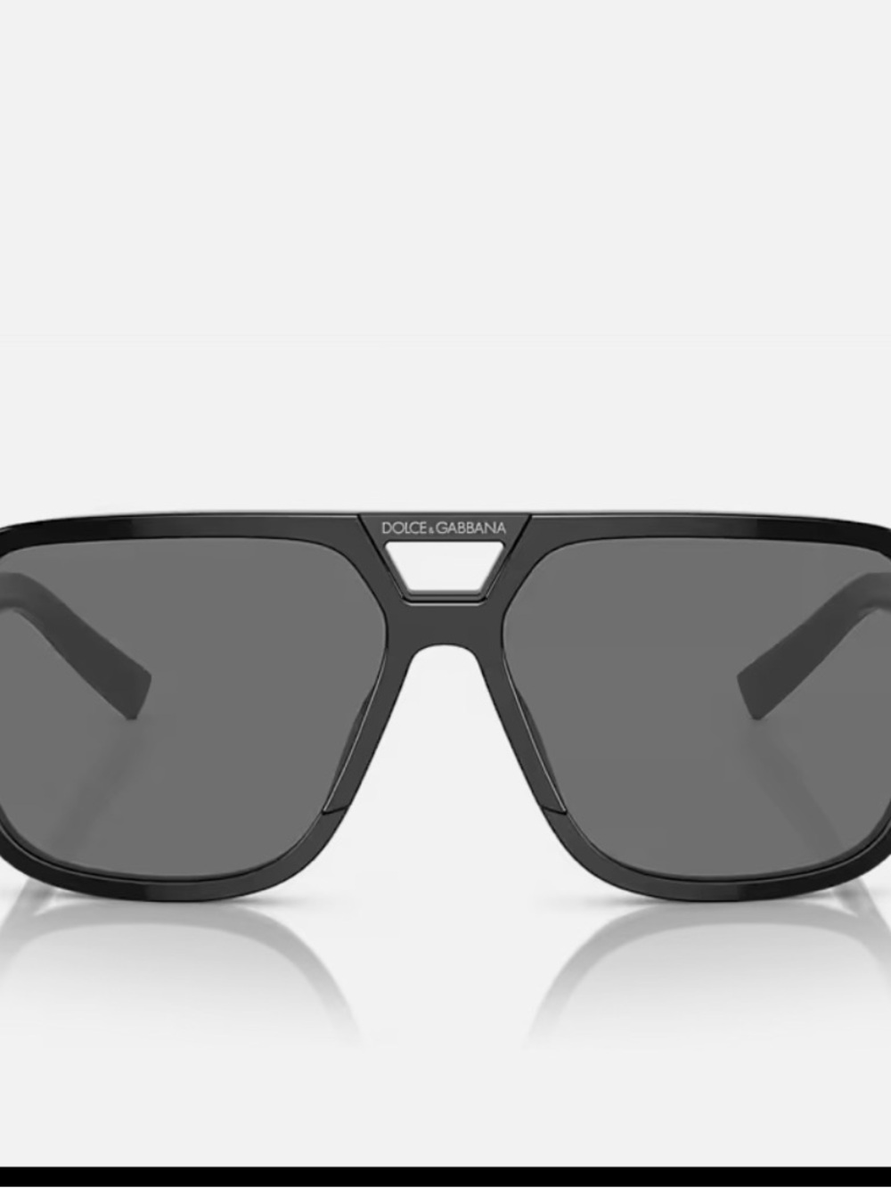 Dolce & Gabbana Black Sunglasses Temples with Gold Logo